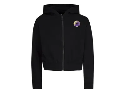 Converse Drop Shoulder Hoodie Kids Girls Black Full Zip Long Sleeve Red12 In Blue