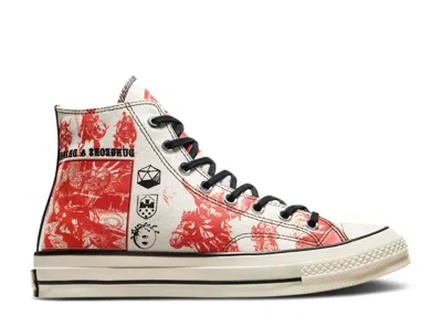 Converse Dungeons & Dragons X  Chuck Taylor All Star High 'egret Red' In White