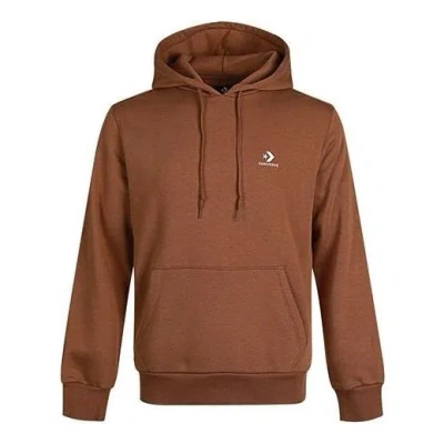 Converse Embroidered Star Chevron Pullover Hoodie 'brown'