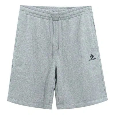 Converse Embroidered Star Chevron Short Ft 'grey' In Gray