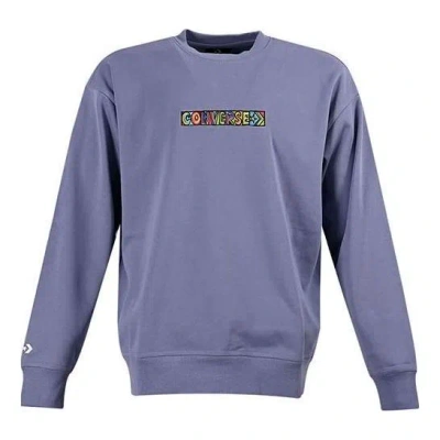 Converse Embroidered Workmark Fleece Crew 'purple'