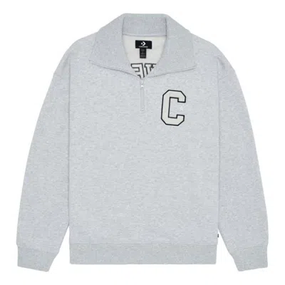 Converse Essentials Sweatshirt 'grey' In Gray