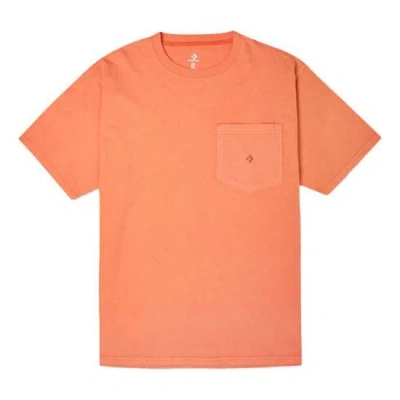 Converse Fashion Pocket T-shirt 'bright Poppy' In Orange