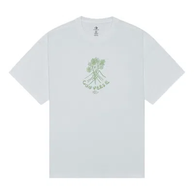 Converse Flower Friends Tee 'white' In Blue