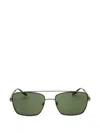 Converse Foxing Ii Rectangle-frame Sunglasses In Green