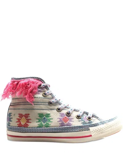 Converse Fringe-detail Sneakers In Multi