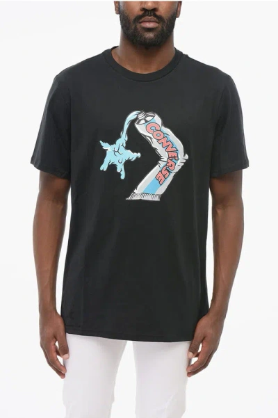 Converse Front Printed Standard Fit Crew-neck T-shirt