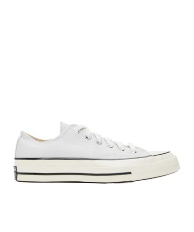 Converse Front Strapped Low Upper Board Shoes In White