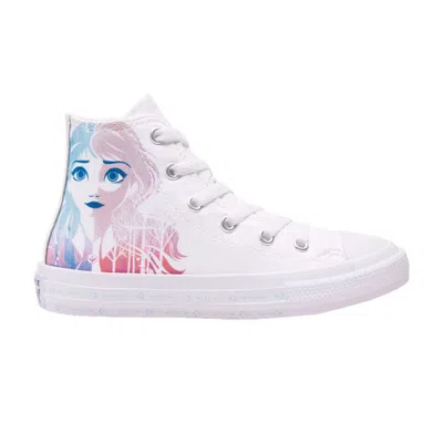 Pre-owned Converse Frozen 2 X Chuck Taylor All Star High Ps 'anna And Elsa' | White | Kid's Size 6