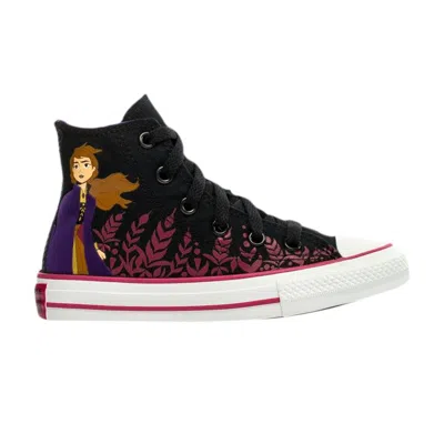 Pre-owned Converse Frozen 2 X Chuck Taylor All Star High Ps 'anna' | Black | Kid's Size 5.5
