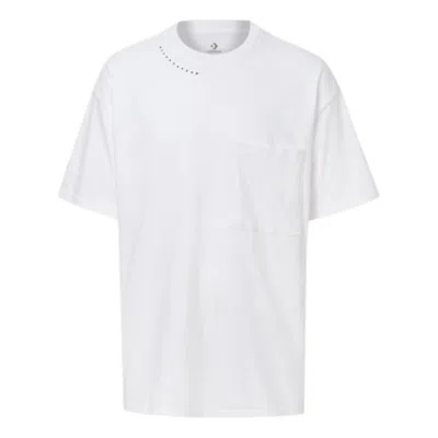 Converse Fw20 Basic Round Neck Short Sleeve Couple Style 'white'