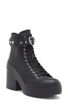 Converse Gender Inclusive Chuck 70 De Luxe Block Heel Platform High Top Sneaker In Black/black/silver