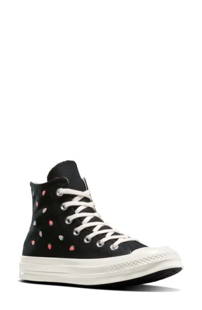 Converse Gender Inclusive Chuck 70 High Top Sneaker In Black/soft Red/green