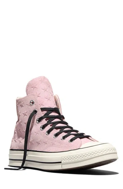 Converse Gender Inclusive Chuck 70 Stars Suede High Top Sneaker In Pink