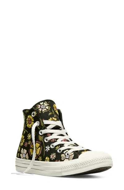 Converse Gender Inclusive Chuck Taylor All Star Floral Embroidered Canvas High Top Sneaker In Multi
