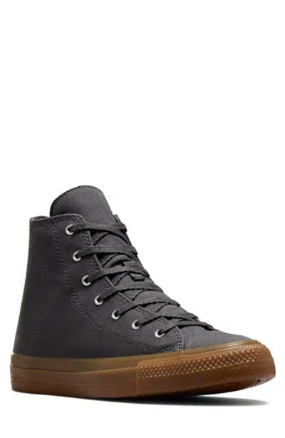 Converse Gender Inclusive Chuck Taylor® All Star® High Top Sneaker In Dark Matter/dark Matter/gum
