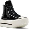 Converse Gender Inclusive Chuck Taylor All Star Lift Double Stack High Top Leather Platform Sneaker In Black