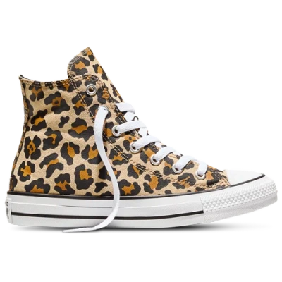 Converse Kids' Girls All Star Hi Leopard In White