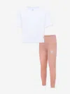 Shop Converse Girls Boxy T-shirt And Leggings Set In Pink