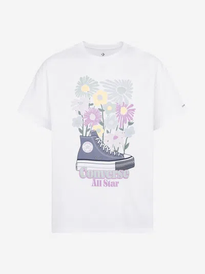 Converse Babies'  Girls Boyfriend Graphic T-shirt In White