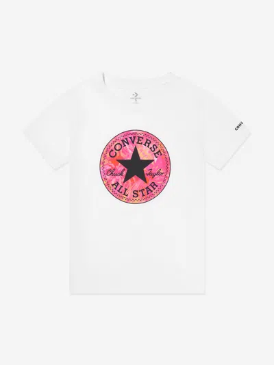 Converse Kids'  Girls Chuck Patch Graphic T-shirt In White