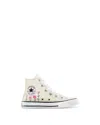 Converse Girls' Chuck Taylor All Star Hi Joyful Florals Lace Up Sneakers - Toddler, Little Kid In Egret/lt Jellyfish Jitter