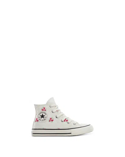 Converse Girls' Chuck Taylor All Star Lace Up Sneakers - Little Kid In Vintage White