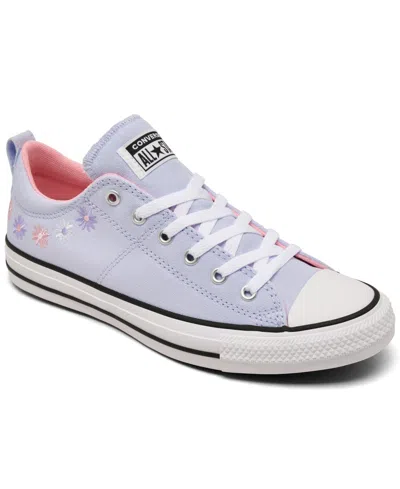 Converse Kids' Girls Chuck Taylor All Star Madison Florals Low Top Casual Sneakers From Finish Line In Gray