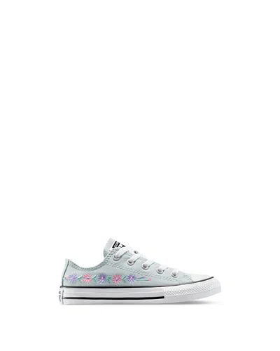 Converse Girls' Chuck Taylor All Star Ox Joyful Florals Lace Up Sneakers - Toddler, Little Kid In You Dew You/lt Jellyfish Jitter