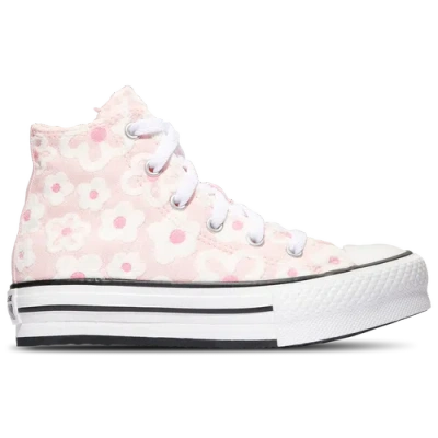 Converse Kids' Girls  Chuck Taylor All Star Eva Lift Hi In Pink/white