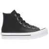 Converse Girls  Chuck Taylor All Star Eva Lift Leather In Black/ivory