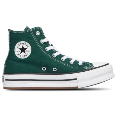 Converse Kids' Girls  Chuck Taylor All Star Lift In Green Envy/white
