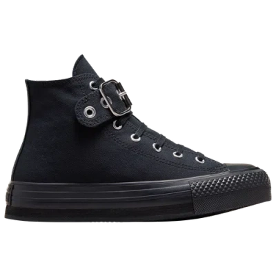 Converse Kids' Girls   Chuck Taylor All Star Eva Lift Meta Noir In Black/black/black