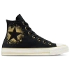Converse Girls   Chuck Taylor All Star Hi In Black/white/gold
