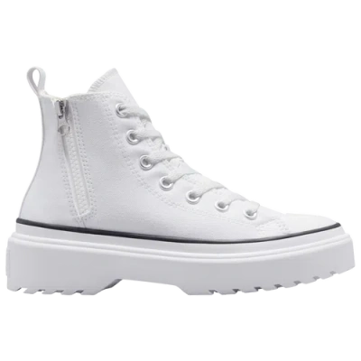 Converse Kids' Girls  Chuck Taylor All Star Lugged Lift In White/white/black