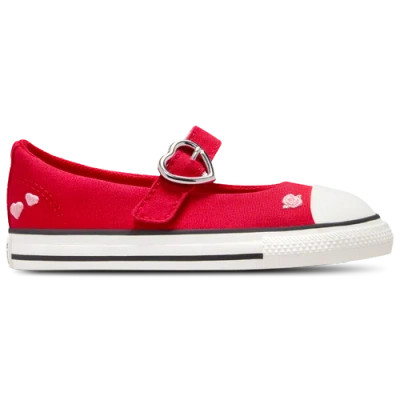 Converse Kids' Girls Infant   Chuck Taylor All Star Dainty Mary Jane In Red/light Jellyfish