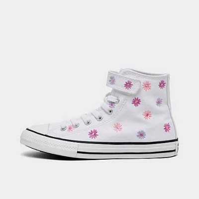 Converse Girls' Little Kids' Chuck Taylor All Star Florals Easy On High Top Casual Shoes In White/light Jellyfish Jitter