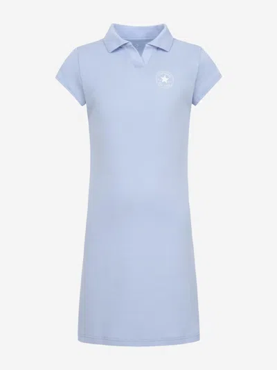 Converse Babies' Girls Polo Ctp Fitted Dress In Blue