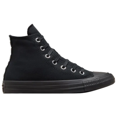 Converse Girls Preschool   Chuck Taylor All-star Hi Meta Noir In Black/silver