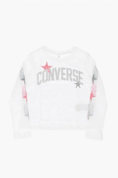 Converse Glittered T-shirt In White
