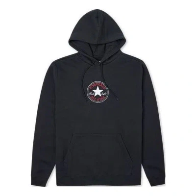 Converse Go-to Chuck Taylor Patch Standard Fit Pullover Hoodie 'black'