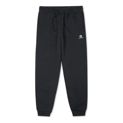 CONVERSE CONVERSE GO-TO EMBROIDERED STAR CHEVRON STANDARD-FIT FLEECE SWEATPANTS 'BLACK'