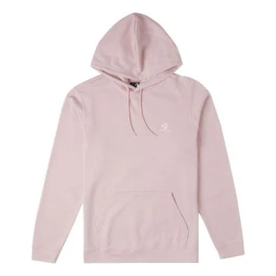Converse Go-to Embroidered Star Chevron Standard-fit Pullover Hoodie 'pink Sage' In Purple