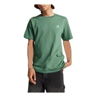Converse Go-to Embroidered Star Chevron Standard-fit T-shirt 'olive' In Green