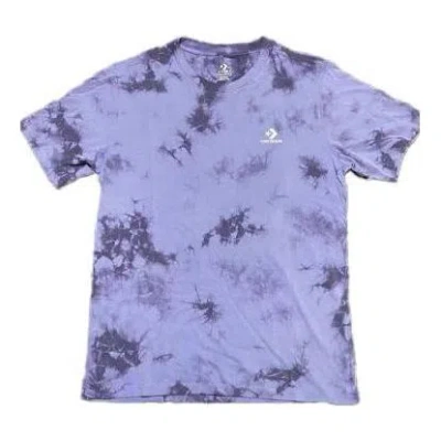 Converse Go-to Star Chevron Washed Standard Fit T-shirt 'purple'