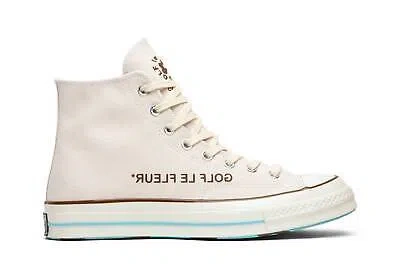 Pre-owned Converse Golf Le Fleur X Chuck 70 Hi 'parchment Canvas' 163170c In Parchment/egrey/black