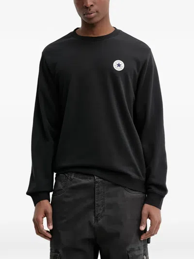 Converse Go-to Standard-fit Chuck Taylor Patch Crew In Black