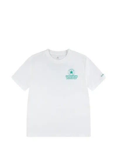 Converse Kids' Graphic-print T-shirt In White