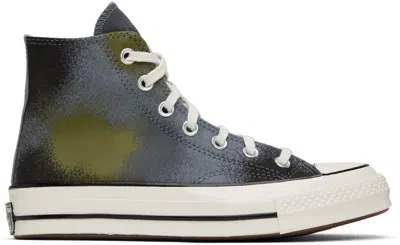 Converse Gray Chuck 70 Hi Sneakers In Lunar Grey/cyber Gre