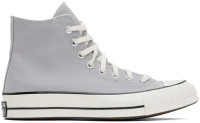 Converse Gray Chuck 70 High Top Sneakers In Grey Area/egret/blac